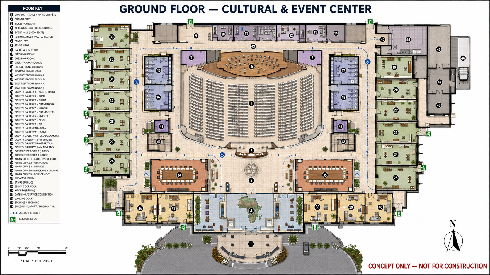 Ground-floor concept plan