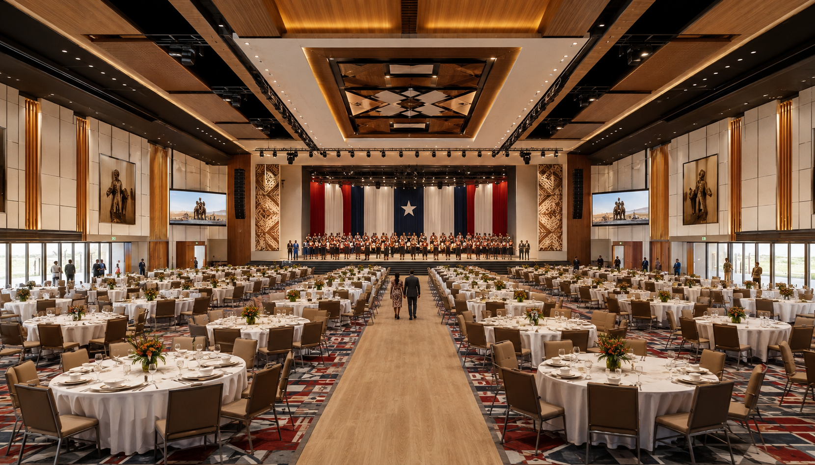 Concept rendering of a large cultural and event hall